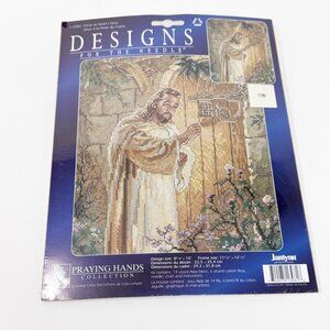 Designs for Needle CHRIST AT HEART'S DOOR Counted Cross Stitch Kit #113981 NEW
